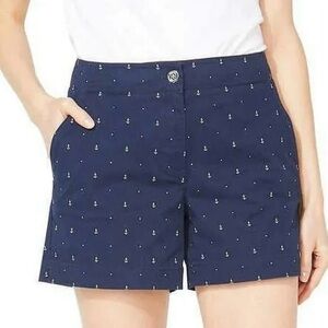 NAUTICA - ⚓️ NAVY BLUE  SAILOR PATTERN WOMEN’S SHORTS 🩳
